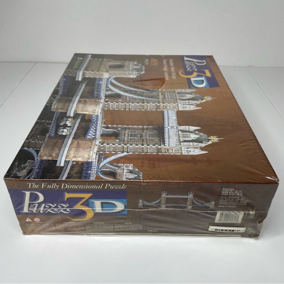 PUZZ3D Wrebbit Puzzle London Tower Bridge 819 Pieces - Picture 9 of 12